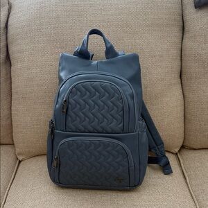 lug Hatchback Charcoal Backpack with Textured Design, new without tags #31